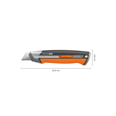 Нож с выдвижным, сменным лезвием 25мм CarbonMax FISKARS