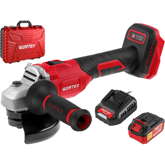 Аккум. углошлифмашина WORTEX LX CAG 1812-1 E в чем. ALL1 XLT SET БЕСЩЕТ., 18 В, 125 мм, 8000 об/мин Аккум. углошлифмашина WORTEX LX CAG 1812-1 E в чем. ALL1 XLT SET БЕСЩЕТ., 18 В, 125 мм, 8000 об/мин
