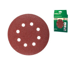 Шлифлист 125мм круг Р320 8 отв. 10шт. ВОЛАТ