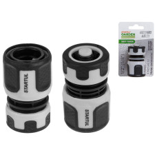 Муфта быстросъемная 1/2"(5/8") с автостоп. STARTUL GARDEN (ST6017-06-1/2)