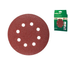 Шлифлист 125мм круг Р180 8 отв. 10шт. ВОЛАТ