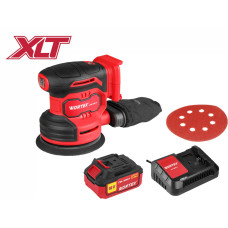 Аккум. эксцентриковая шлифмашина WORTEX COS 1218-1 E в кор. ALL1 XLT SET 18В, 125 мм, 6000-13000
