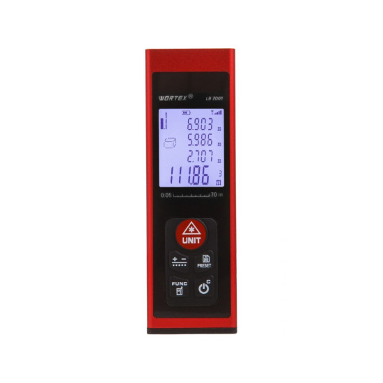 Дальномер лазерный WORTEX LR 7001 в кор., 0,03 – 70, ± 2 мм Дальномер лазерный WORTEX LR 7001 в кор., 0,03 – 70, ± 2 мм