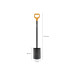 Лопата штыковая с закругл.лезвием FISKARS Solid