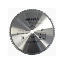 Диск пильный 305x25,4 мм 72 зуб.по металлу Hilberg Industrial