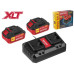 Набор аккумулятор 2х4 А*ч и зарядное устройство 2х2 А WORTEX ALL1 XLT в кор. SET