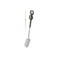 Лопата штыковая телескопическая закругленная Xact FISKARS