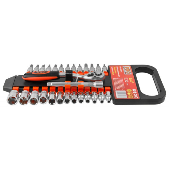 Набор головок и бит 28пр. 1/4" PRO STARTUL (PRO-42814) Набор головок и бит 28пр. 1/4" PRO STARTUL (PRO-42814)