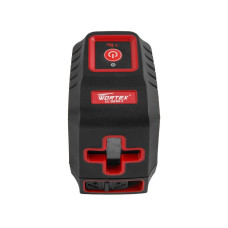 Нивелир лазерный WORTEX LL 0210-1 со штативом в кор. 2х130°, до 15 м, +/- 0.3 мм/м, красный