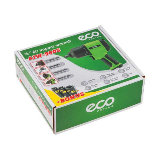 Пневмогайковерт 1/2" ECO AIW-980S Пневмогайковерт 1/2" ECO AIW-980S