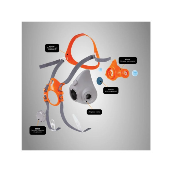 Полумаска без фильтра Jeta Safety (6500) р-р S Полумаска без фильтра Jeta Safety (6500) р-р S