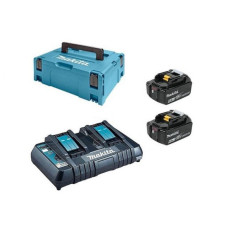 Комплект аккумулятор LXT 18.0 В BL1830B 2 шт. + зарядное устройство DC18RD + кейс MAKPAC