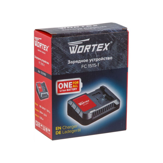 Зарядное устройство WORTEX FC 1515-1 ALL1 XLT 1 слот, 2 А Зарядное устройство WORTEX FC 1515-1 ALL1 XLT 1 слот, 2 А