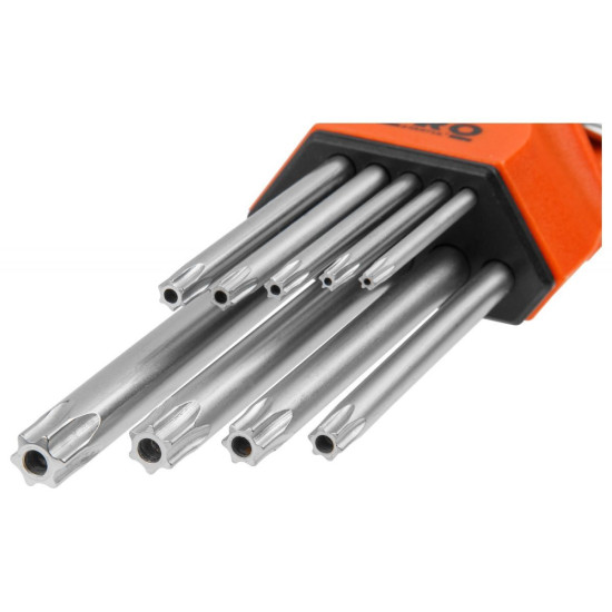 Набор ключей Torx T10-T50 9шт длинных PRO STARTUL (PRO-87109) Набор ключей Torx T10-T50 9шт длинных PRO STARTUL (PRO-87109)