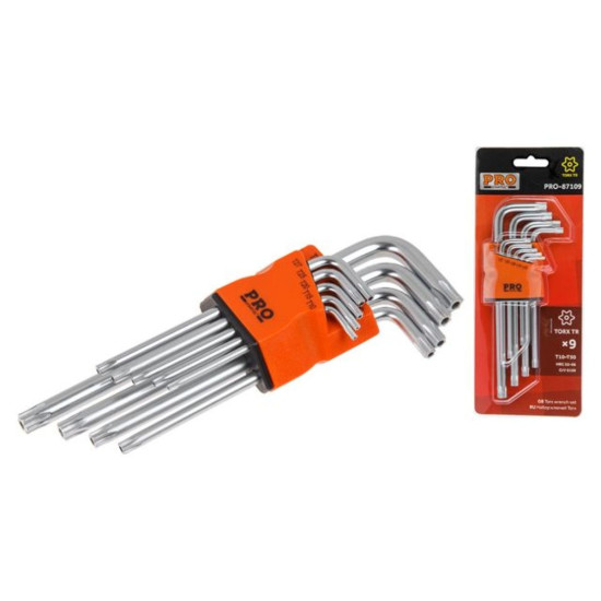 Набор ключей Torx T10-T50 9шт длинных PRO STARTUL (PRO-87109) Набор ключей Torx T10-T50 9шт длинных PRO STARTUL (PRO-87109)