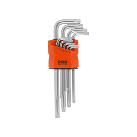 Набор ключей Torx T10-T50 9шт длинных PRO STARTUL (PRO-87109) Набор ключей Torx T10-T50 9шт длинных PRO STARTUL (PRO-87109)