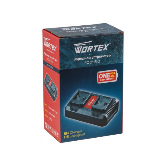 Зарядное устройство WORTEX FC 2115-2 ALL1 XLT 2 слота, 2 А + 2 А Зарядное устройство WORTEX FC 2115-2 ALL1 XLT 2 слота, 2 А + 2 А