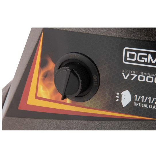 Щиток сварщика с самозатемняющимся светофильтром DGM V7000 (пламя) Щиток сварщика с самозатемняющимся светофильтром DGM V7000 (пламя)
