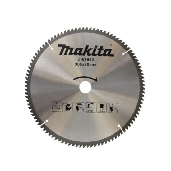 Диск пильный 305х30х2,8/2 мм 100 зуб. по алюминию MAKITA Диск пильный 305х30х2,8/2 мм 100 зуб. по алюминию MAKITA