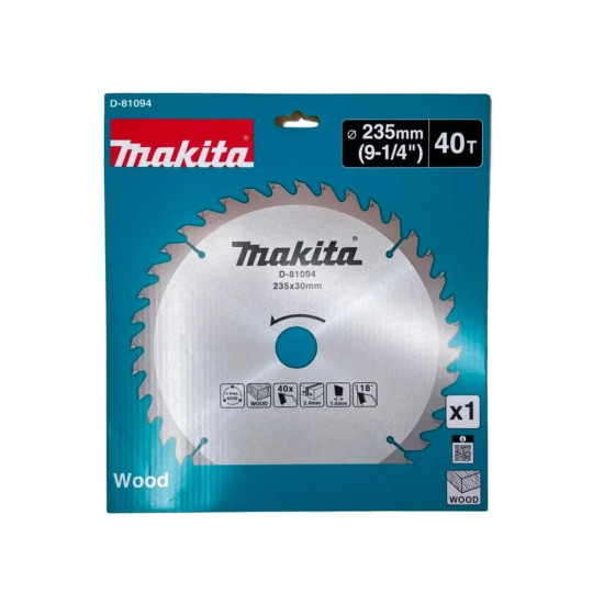 Диск пильный 235х30 мм 40 зуб. по дереву MAKITA Диск пильный 235х30 мм 40 зуб. по дереву MAKITA