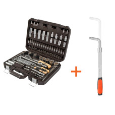 Набор головок и бит 110пр. 1/4",1/2" PRO STARTUL DAKAR (PRO-110DK) АКЦИЯ + вороток PRO-49012