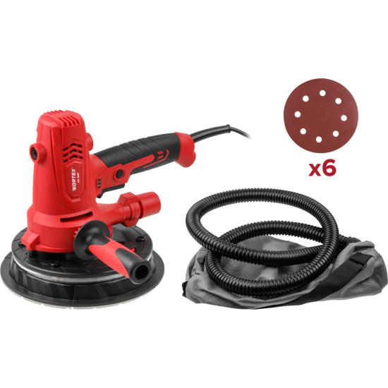 Шлифмашина для стен и потолков WORTEX DG 1885 в кор. 800 Вт, 180 мм, LED, 1200-2300 об/мин Шлифмашина для стен и потолков WORTEX DG 1885 в кор. 800 Вт, 180 мм, LED, 1200-2300 об/мин