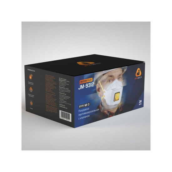 Респиратор JETA SAFETY JM-9312 складн. с клап. FFP1 (до 4 ПДК) (индивид. уп.) Респиратор JETA SAFETY JM-9312 складн. с клап. FFP1 (до 4 ПДК) (индивид. уп.)