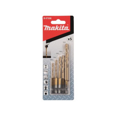 Набор сверл по металлу HSS-TiN, 5 шт. MAKITA