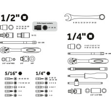 Набор головок и ключей 82пр. 1/4",1/2" PRO STARTUL LE MANS (PRO-082L)