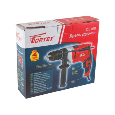 Дрель ударная WORTEX DS 1611 в кор. 950 Вт, 1 скор, 30 мм в дер., быстрозажимной патрон 13 мм