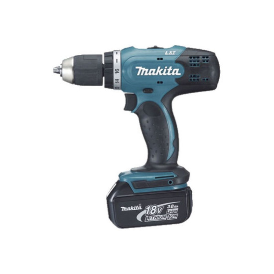 Аккум. ударная дрель-шуруповерт MAKITA LXT DHP 453 RFE в чем. Аккум. ударная дрель-шуруповерт MAKITA LXT DHP 453 RFE в чем.