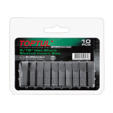 Насадка шлицевая 5/16" 1,2х6,5х30м 10шт блистер TOPTUL