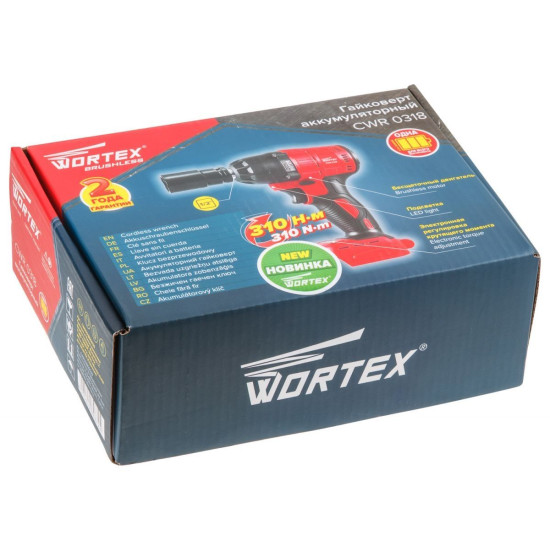 Аккум. ударный гайковерт WORTEX CWR 0318 в кор. ALL1 XLT SOLO БЕСЩЕТ., 18 В, 310 Н*м, 1/2" Аккум. ударный гайковерт WORTEX CWR 0318 в кор. ALL1 XLT SOLO БЕСЩЕТ., 18 В, 310 Н*м, 1/2"