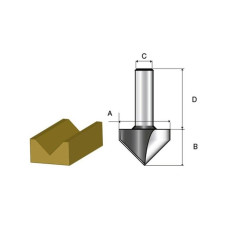 Фреза д/V-об.12,7х15,9х8х32х2Т MAKITA