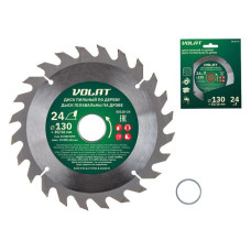 Диск пильный 130х20/16 мм 24 зуб. по дереву ВОЛАТ