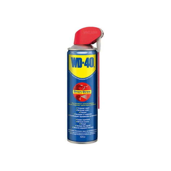 Смазочно-очистительная смесь WD-40 420 мл Smart Straw Смазочно-очистительная смесь WD-40 420 мл Smart Straw