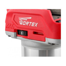 Аккум. фрезер кромочный WORTEX CMM 1835 в кор. ALL1 XLT SOLO БЕСЩЕТ., 18 В, цанга 6/8, рег. об, конс