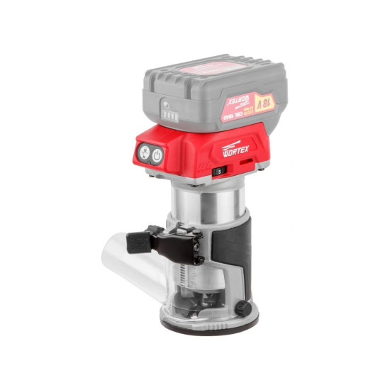 Аккум. фрезер кромочный WORTEX CMM 1835 в кор. ALL1 XLT SOLO БЕСЩЕТ., 18 В, цанга 6/8, рег. об, конс Аккум. фрезер кромочный WORTEX CMM 1835 в кор. ALL1 XLT SOLO БЕСЩЕТ., 18 В, цанга 6/8, рег. об, конс