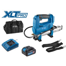 Аккум. шприц для смазки BULL CGG 6818 в кор. XLTpro SET 18 В, 690 атм., 255 г/мин, 1х4 А*ч, з/у 4 А
