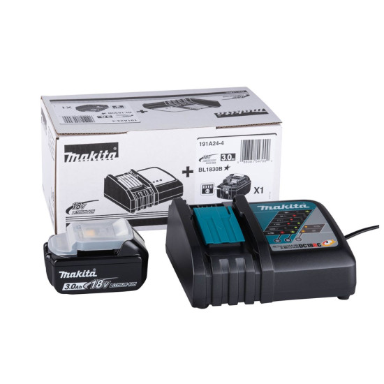 Комплект аккумулятор LXT 18.0 В BL1830B 1 шт. + зарядное устройство DC18RC Комплект аккумулятор LXT 18.0 В BL1830B 1 шт. + зарядное устройство DC18RC