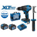 Аккум. дрель-шуруповерт BULL SR 1806 R-series Xcase XLTpro БЕСЩЕТ., Удар., 18 В, 80 Н*м, 2х6 А*ч