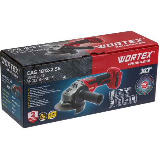 Аккум. углошлифмашина WORTEX CAG 1812-2 SE в кор. XLT SOLO БЕСЩЕТ., 18 В, 125 мм, 3000-8500 об/мин Аккум. углошлифмашина WORTEX CAG 1812-2 SE в кор. XLT SOLO БЕСЩЕТ., 18 В, 125 мм, 3000-8500 об/мин