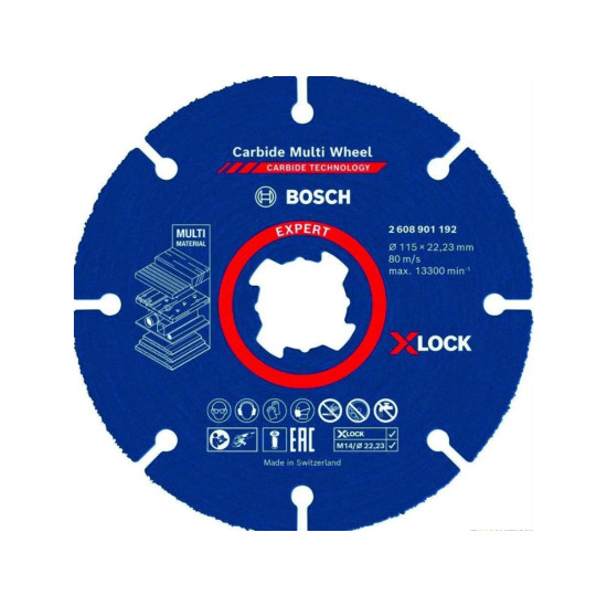 Круг отрезной 115х1,0x22.23 мм по дереву X-LOCK CARBIDE BOSCH Круг отрезной 115х1,0x22.23 мм по дереву X-LOCK CARBIDE BOSCH