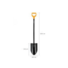 Лопата штыковая с удлиненным лезвием и удлин ручкой FISKARS