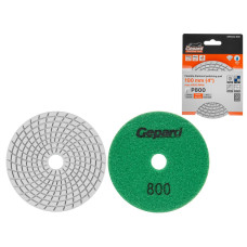 Алмазный гибкий шлифкруг "Черепашка" 100мм P800 мокр. GEPARD (GP5022-800)