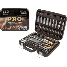 Набор головок и бит 110пр. 1/4",1/2" PRO STARTUL DAKAR (PRO-110DK)