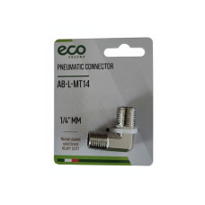 Соединение нар. резьба 1/4" L-образное (латунь) ECO