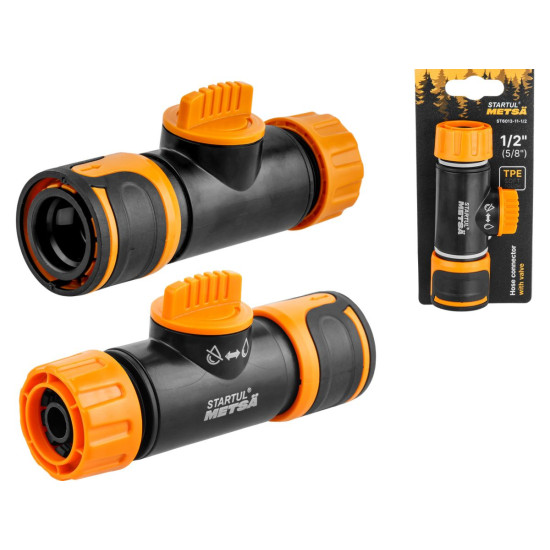 Муфта быстросъемная 1/2"(5/8") с регулятором напора STARTUL METSA (ST6013-11-1/2)