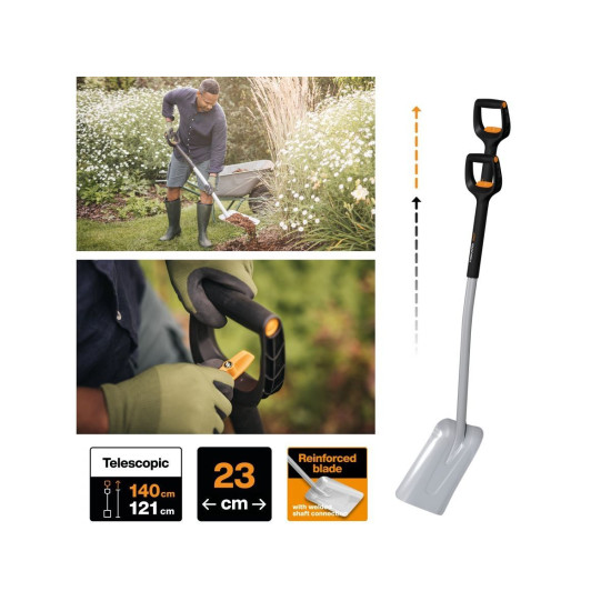 Лопата совковая телескопическая Xact FISKARS Лопата совковая телескопическая Xact FISKARS