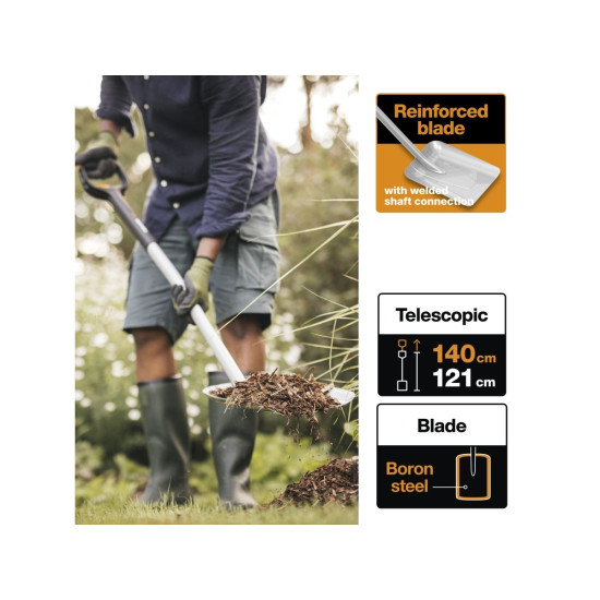 Лопата совковая телескопическая Xact FISKARS Лопата совковая телескопическая Xact FISKARS